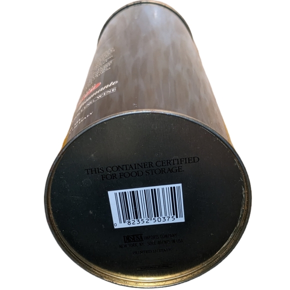 Vintage Black Imported Stock Asti Spumante Collectible Tall Metal Tin Container - Picture 9 of 11